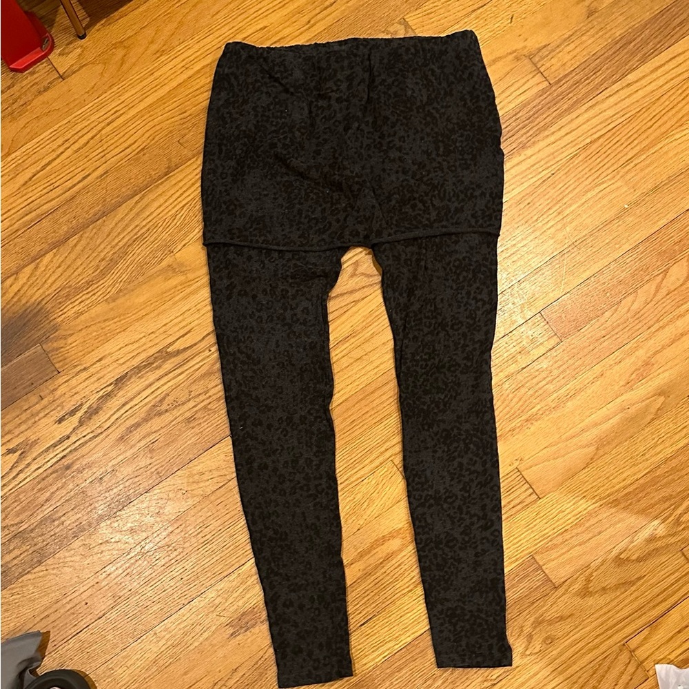 AllSaints Raffi Skirted Leggings - Animal Print - Size L